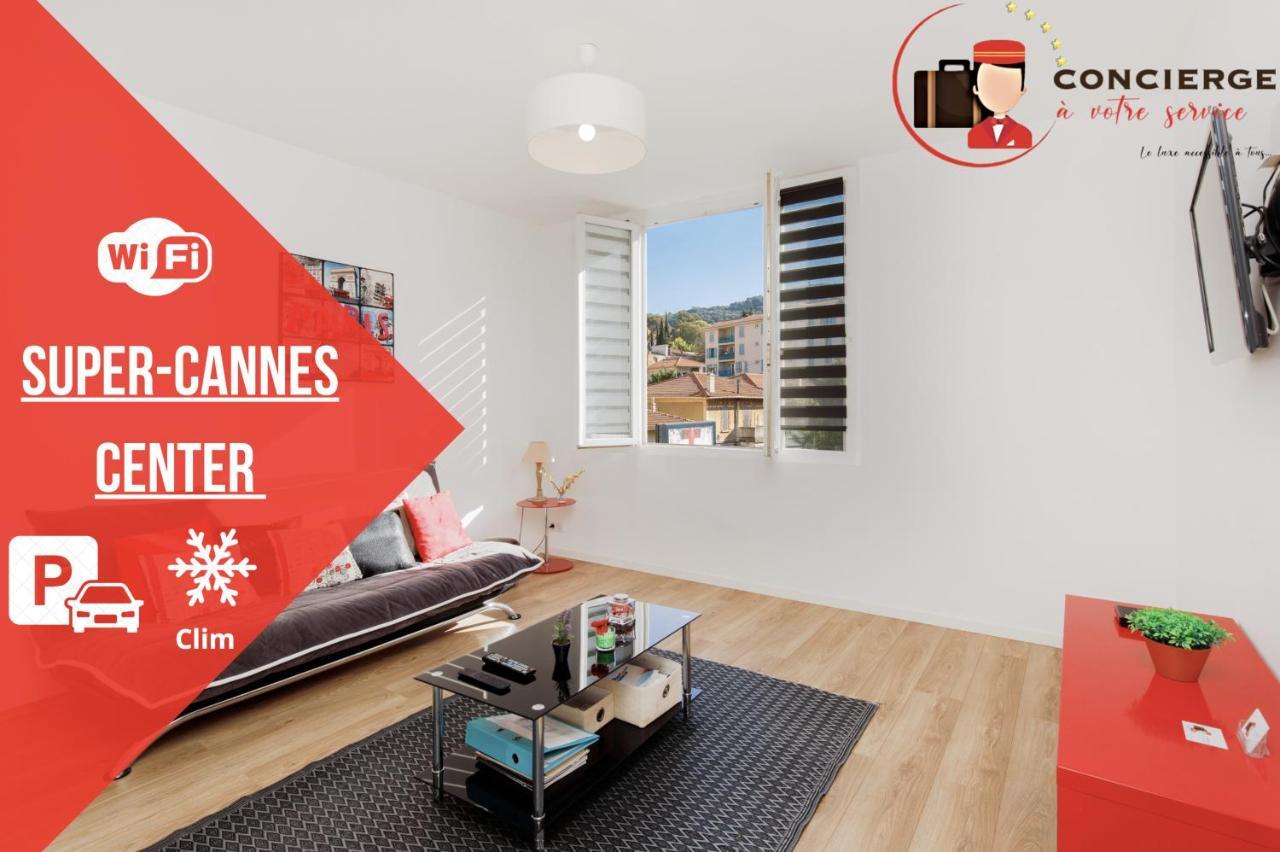 Supercannes Center - Parking - Spacieux 70 Metres - Clim - Wifi Eksteriør billede